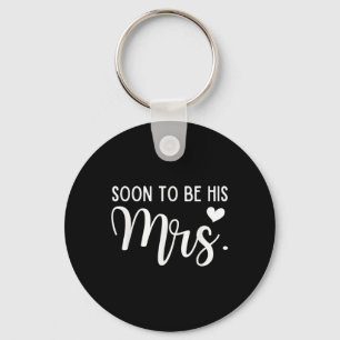 Soon To Be His Mrs Bride &amp; Groom Matching Coup Key Ring