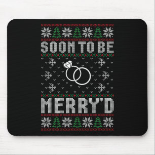 Soon To Be Married Merry'd Christmas Bride Groom C Mouse Pad