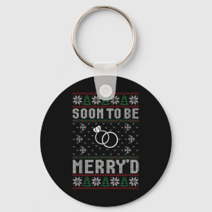 Soon To Be Married Merryd Christmas Bride Groom Co Key Ring