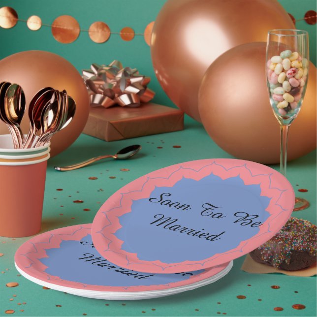 Soon To Be Married Paper Plate (Multi)