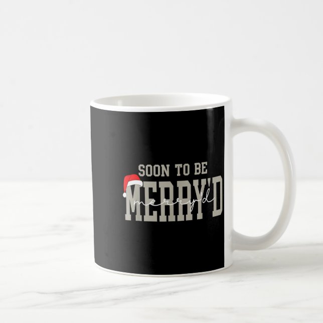 Soon To Be Merry'd Christmas, Engaged Couple Chris Coffee Mug (Right)
