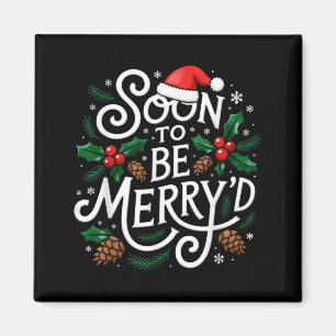 Soon To Be Merry'd Christmas Engaged Fiance Santa  Magnet