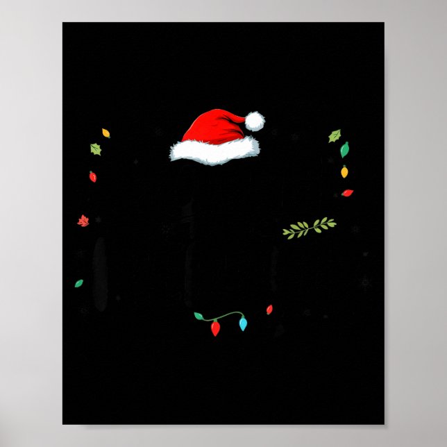 Soon To Be Merry'd Christmas Engaged Fiance Santa  Poster (Front)