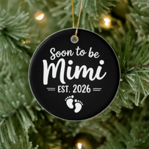 Soon To Be Mimi 2026 Pregnancy Announcement New Ceramic Ornament