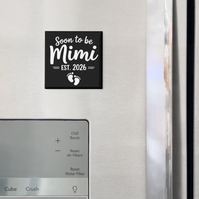 Soon To Be Mimi 2026 Pregnancy Announcement New  Magnet (In Situ (Fridge))