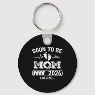 Soon To Be Mom 2026 Loading Funny Pregnancy Announ Key Ring