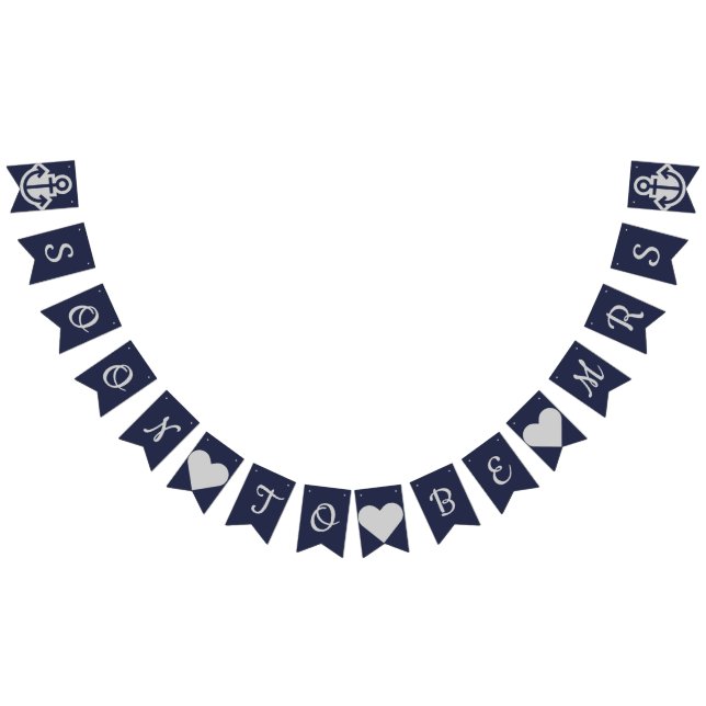 Soon To Be Mrs Nautical Bunting Bunting (All)