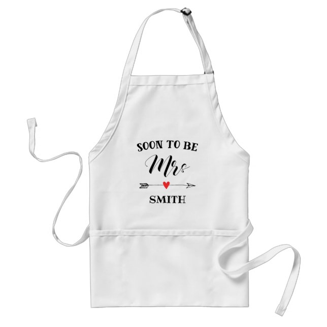 Soon to be Mrs. personalised name Standard Apron (Front)