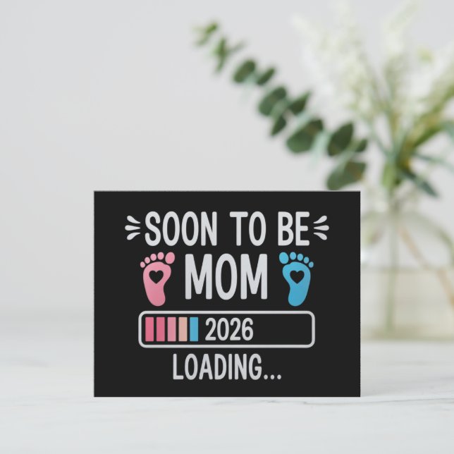 Soon to Be Mum 2026 Loading Pregnancy Announcement (Standing Front)