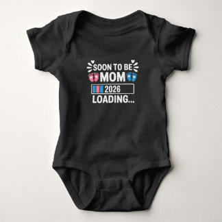 Soon To Be Mum 2026 Loading Pregnancy Announcement Baby Bodysuit