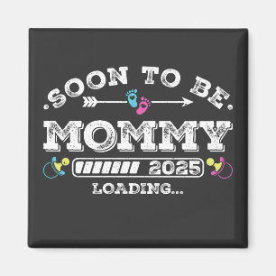 Soon to Be Mummy 2025 Loading Square Magnet
