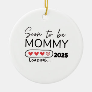 Soon to Be Mummy 2025 Valentine Day Pregnancy Ceramic Ornament