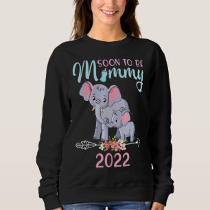 Soon To Be Mummy Elephant Gender Reveal For Wome Sweatshirt