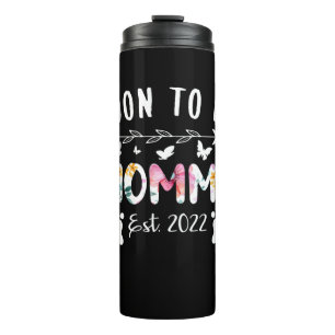 Soon To Be Mummy Est 2022 Floral New Grandma Thermal Tumbler