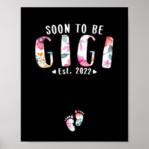 Soon To Be Mummy Est 2022 Pregnancy Announcement Poster