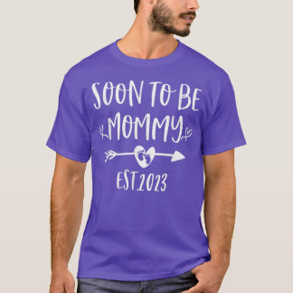 Soon To Be Mummy Est 2023 Pregnancy Announcement G T-Shirt