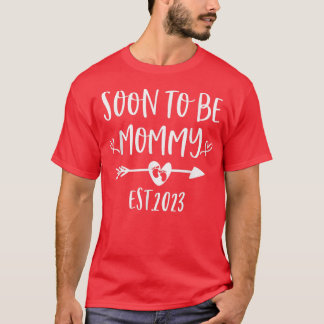 Soon To Be Mummy Est 2023 Pregnancy Announcement G T-Shirt