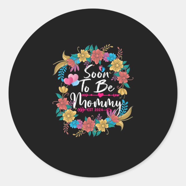 Soon to be Mummy gift Classic Round Sticker (Front)