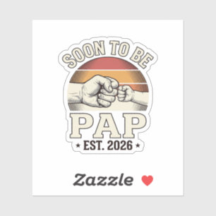 Soon to Be Pap 2026 Vintage Baby Fist Bump Design_