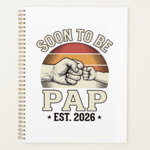 Soon to Be Pap 2026 Vintage Baby Fist Bump Design_ Planner