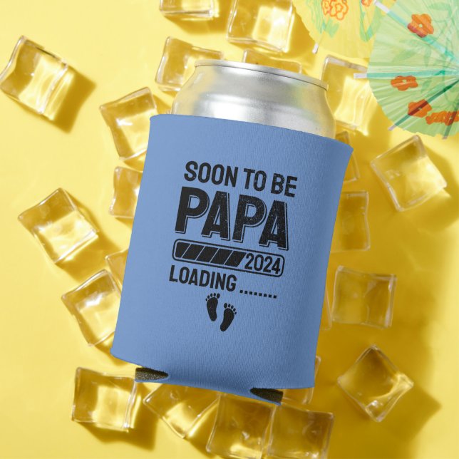 Soon To Be Papa To Be Pregnancy Announcement Can Cooler (In Situ Summer)