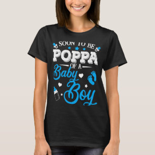 Soon To Be Poppa Of A Baby Boy Family Vintage T-Shirt