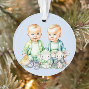 Soon To Be Twins Coming Soon Announcement Ornament