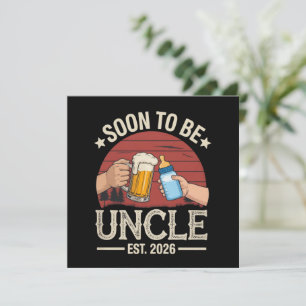 Soon To Be Uncle 2026 Retro Pregnancy Announcement