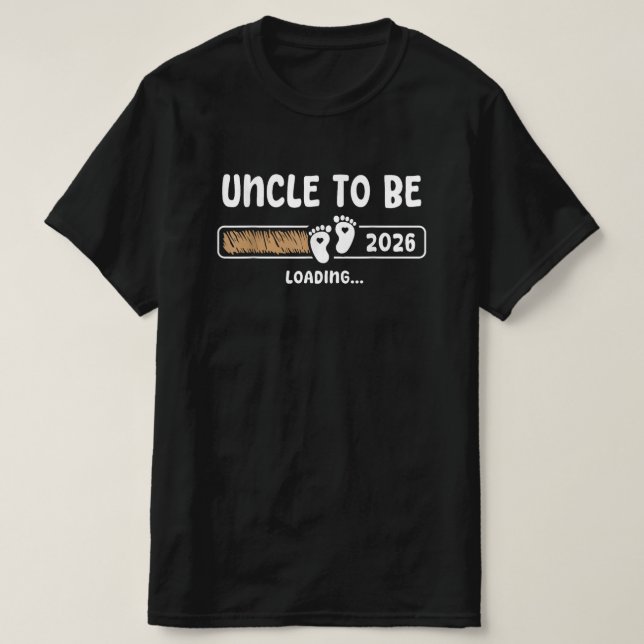 Soon to be Uncle est. 2026 Expecting Father 2026 T-Shirt (Design Front)