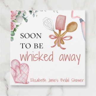Soon To Be Whisked Away Bridal Shower Favour Tag