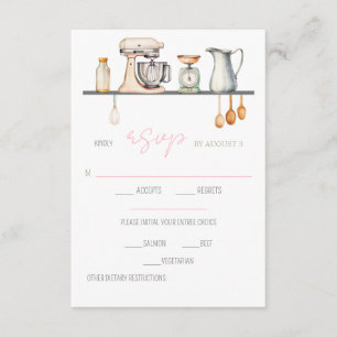Soon-to-be Whisked Away! Bridal Shower RSVP Enclosure Card