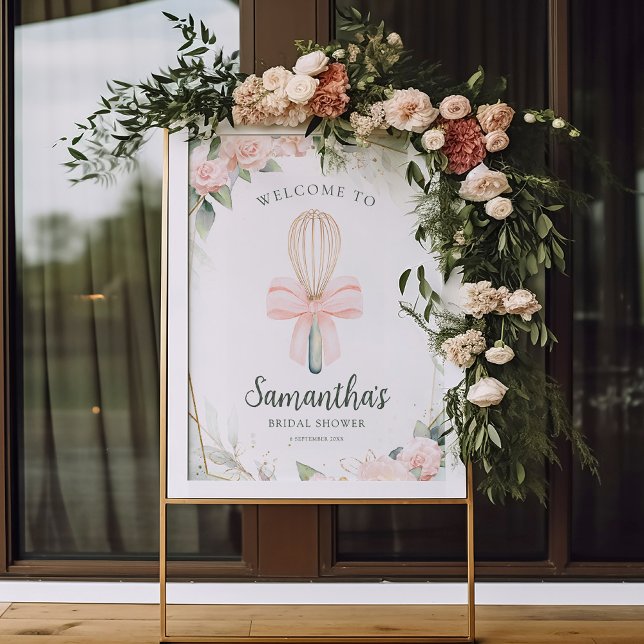 Soon to be Whisked Away Floral Bridal Shower Sign (Creator Uploaded)
