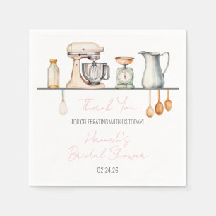 Soon-to-be Whisked Away! Kitchen Bridal Shower Napkin