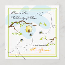 Soon to Bee Baby Shower Invitation