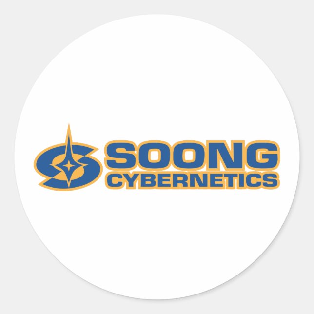 Soong Cybernetics - Noonien Soong Classic Round Sticker (Front)