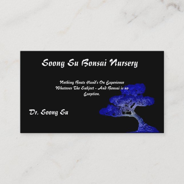 Soong Su -Bonsai- Profile Card (Front)