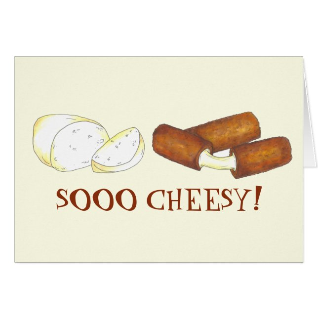 SOOO CHEESY Fried Mozzarella Cheese Sticks Foodie (Front Horizontal)