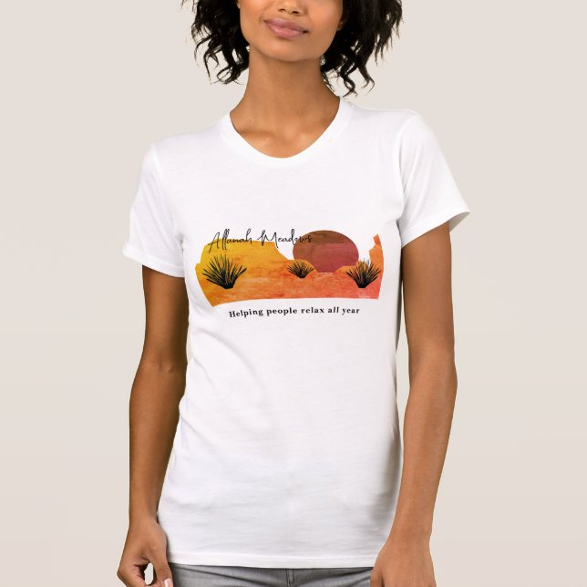Soothing Desert Moon Meditation T-Shirt (Front)