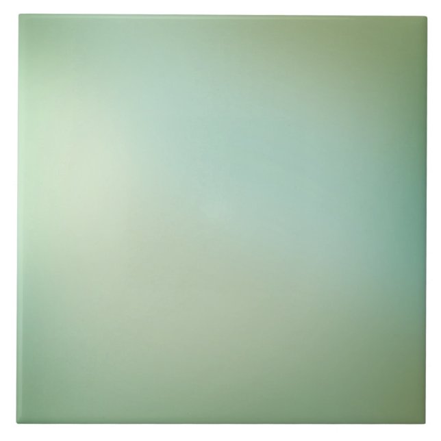 Soothing green glow clean design ceramic tile (Front)