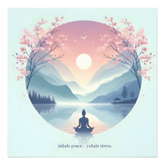 Soothing Nature Meditation Art Photo Print