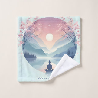Soothing Nature Meditation Art Wash Cloth