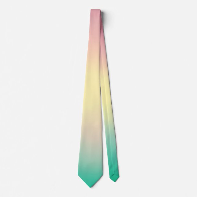 Soothing Ombre Bold Gradient Neck Tie (Front)
