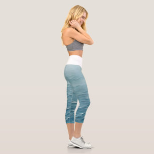 🌊 soothing water texture for a modern design capri leggings