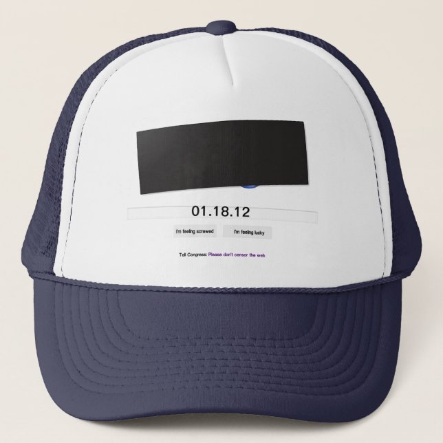 SOPA Blackout  Hat (Front)