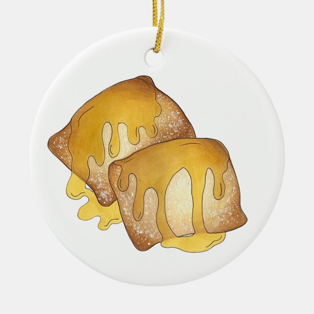 Sopaipilla Sopapilla Cachanga Sopaipa Fried Pastry Ceramic Ornament (Front)