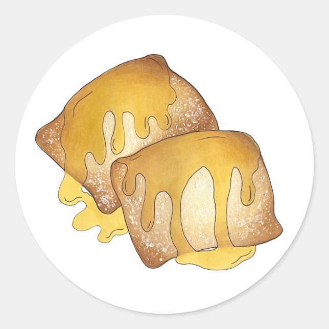 Sopaipilla Sopapilla Cachanga Sopaipa Fried Pastry Classic Round Sticker (Front)