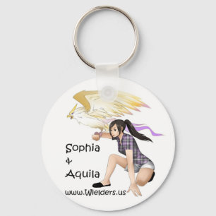 Sophia and Aquila - from Wielders book series Key Ring