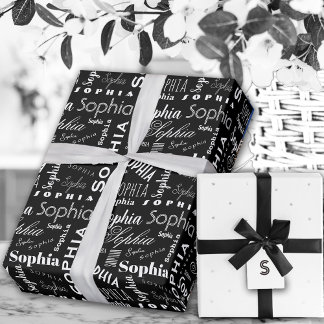 Sophia Custom Name  Wrapping Paper