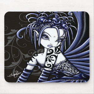 "Sophia" Gothic Blue Tattoo Fairy Mousepad