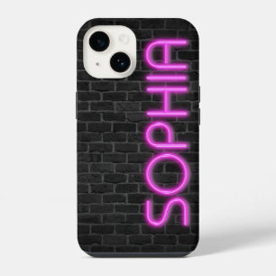 SOPHIA In PINK Neon Lights iPhone 14 Case